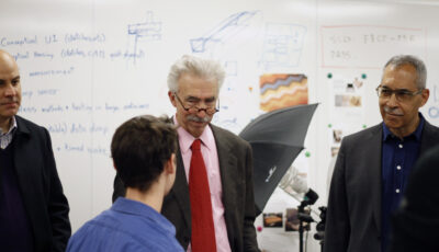 Chancellor Dirks and EVCP Steele Visit the Marvell NanoLab and CITRIS Invention Lab