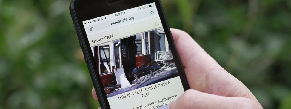 QuakeCAFE: A mobile wake-up call for Californians