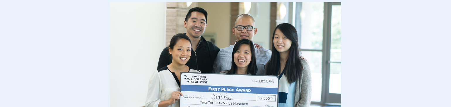 SideKick Wins 2016 CITRIS Mobile App Challenge at UC Berkeley