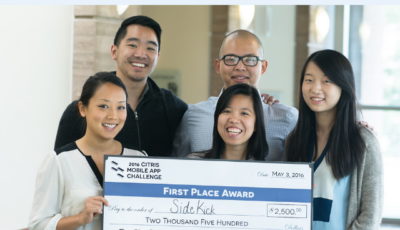 SideKick Wins 2016 CITRIS Mobile App Challenge at UC Berkeley